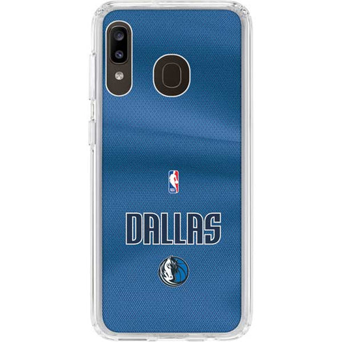 NBA Dallas Mavericks Jersey Galaxy A20 Clear Case